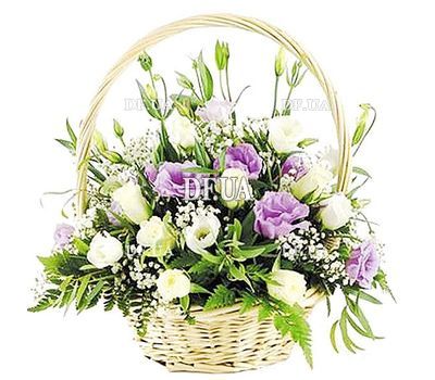 Basket of eustoma