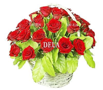 Basket of red roses