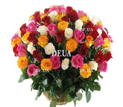 Basket with roses