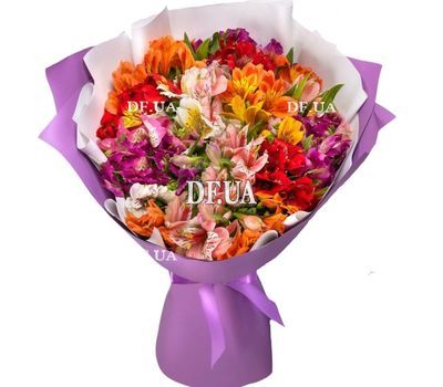 Beautiful bouquet of alstroemerias
