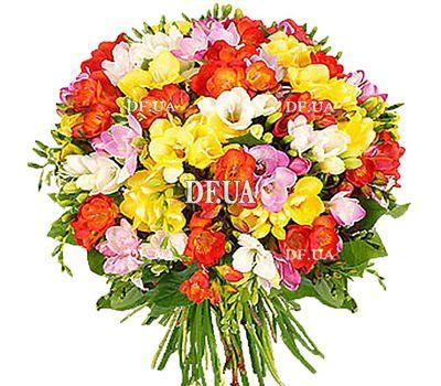 Large bouquet of freesias
