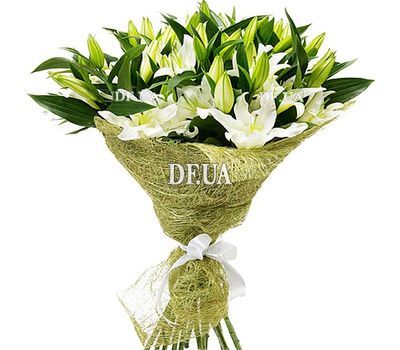 Bouquet of white lilies