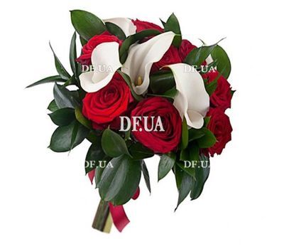 Bouquet of callas and roses