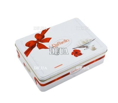 Raffaello candies in a metal box