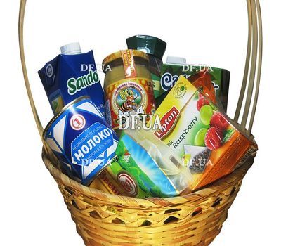 Basket of products as a gift