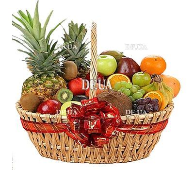 Basket with exotic fruits