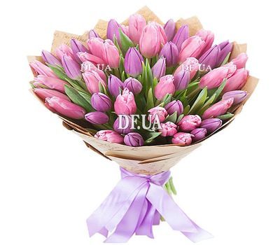 Beautiful bouquet of tulips