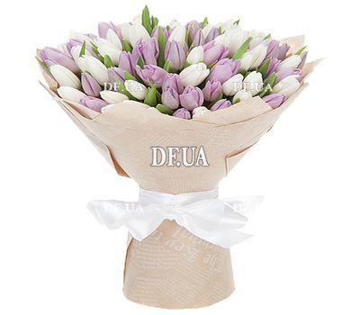 Stylish bouquet of tulips