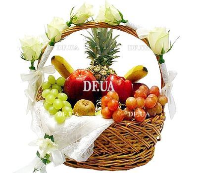 Fruit and flowers basket buy