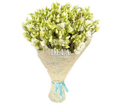 Delicate bouquet of white eustoma