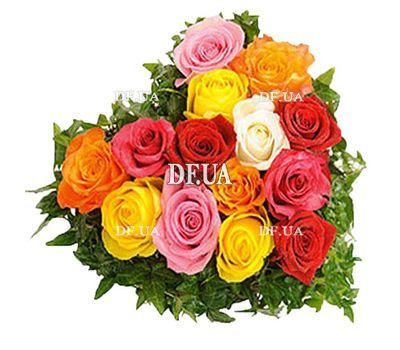 Roses in the shape of heart