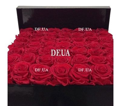 35 red roses in a box