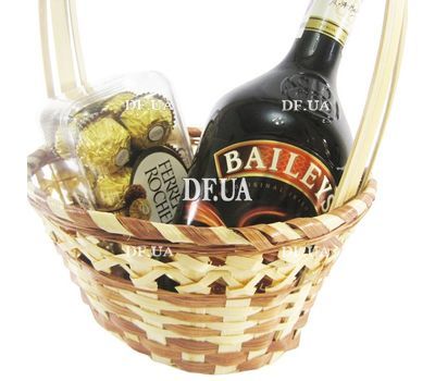 Baileys and sweets in a basket