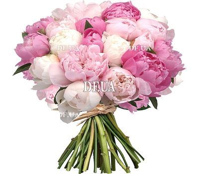 Large bouquet of peonies
