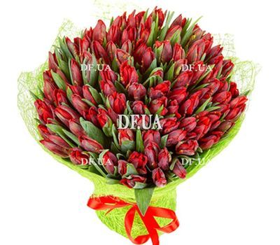 Bouquet of 100 tulips + one