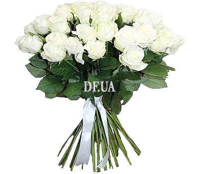 27 белых роз