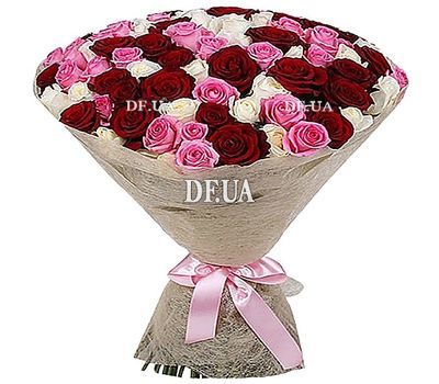 85 multi-colored roses