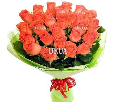 25 orange roses