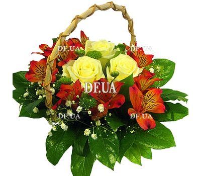 Composition of natural flowers