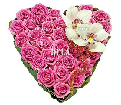 Basket of flowers heart