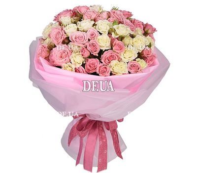 Delicate bouquet of 25 spray roses 40 cm