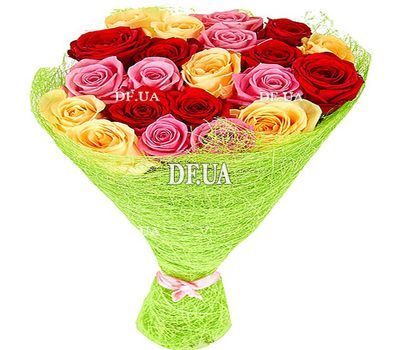 21 multi-colored rose