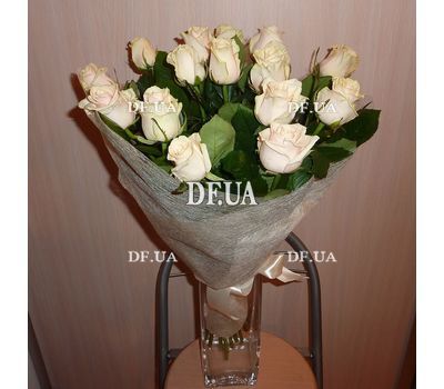 15 cream roses - view 2