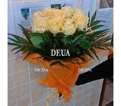 15 cream roses - view 3