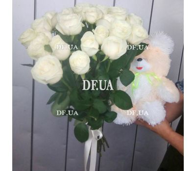 Букет 25 белых роз - вид 5