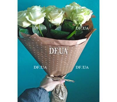 Bouquet of flowers of white roses - view 4
