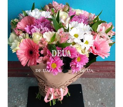 Bouquet of flowers for a girl on her birthday - view 1