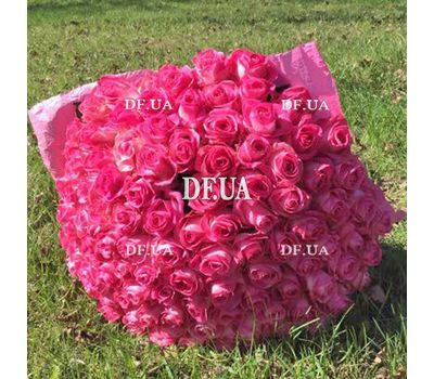 Bouquet of 101 pink roses - view 2