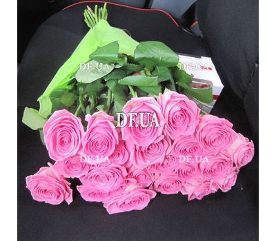 Bouquet of 25 pink roses - wiev 1