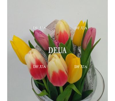 Bouquet of 9 tulips - view 3