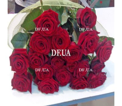 Bouquet of red roses - view 1