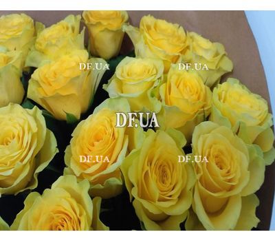 Bouquet with 25 yellow roses - wiev 2
