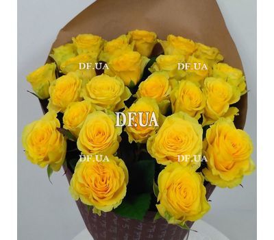 Bouquet with 25 yellow roses - wiev 1