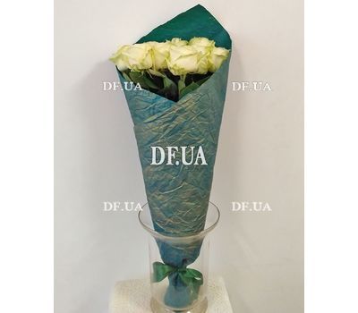 Nine white roses - view 1