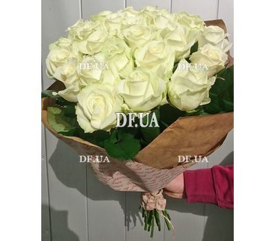 Happy birthday white roses 25 roses- wiev 5