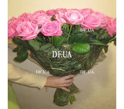 Brightly pink roses - view 1