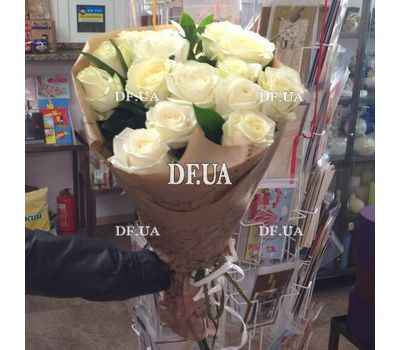 15 white roses - view 3