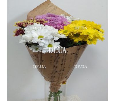 5 chrysanthemums bouquet - view 3