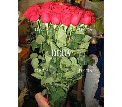 A bouquet of long roses - view 2