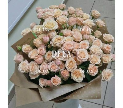 Bouquet of 21 bush roses - view 1