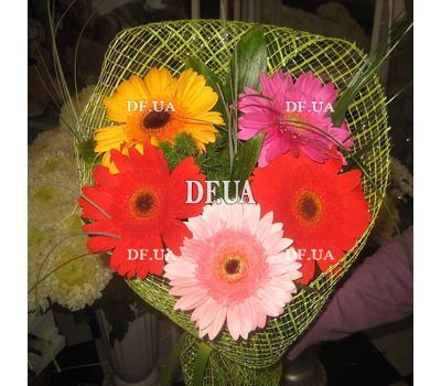 Bouquet of 5 gerberas - view 2