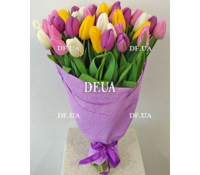 Bouquet of 51 tulips - view 1