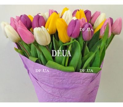 Bouquet of 51 tulips - view 2