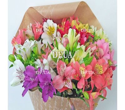Bouquet of alstromeries - view 3