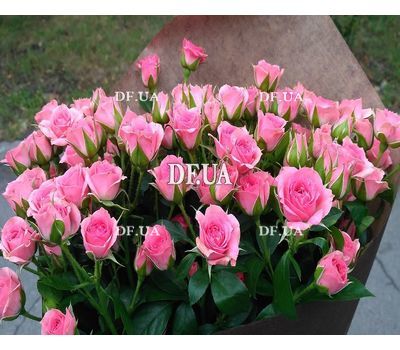 Bouquet of pink rose spray - view 2
