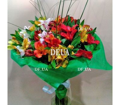 Bouquet with alstroemerias - view 2